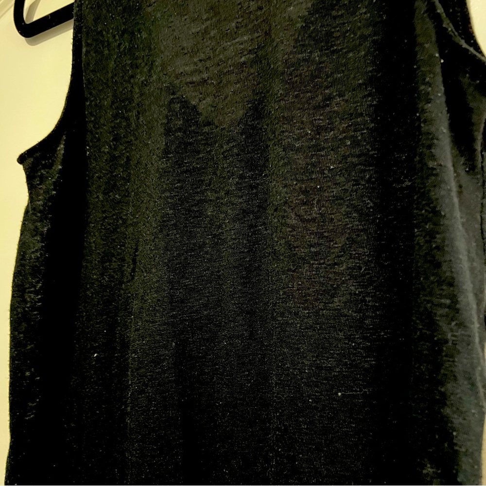 Express One-Eleven Black Grommet Tank Top